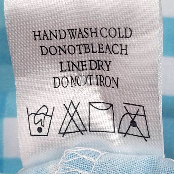 Pink Bunny Smock Turquoise Gingham Romper 3-6 Months - Picture 4 of 6